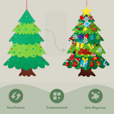 Árvore de Natal Infantil Montessori de Feltro + Pisca Pisca 5M de BRINDE!