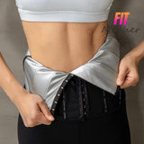 Cinta Modeladora Efeito Sauna -  FIT MULHER Modela Cintura, Queima Calorias, Barbatanas de Aço