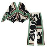 Conjunto Camisa morcego e calça zíper