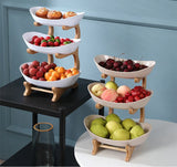Fruteira de Mesa Cesta de Fruta Bambu